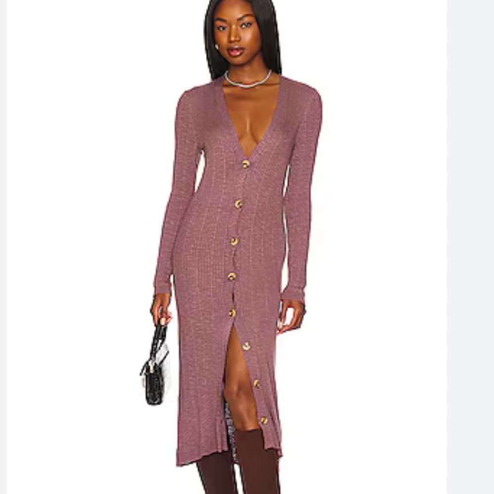 FREE PEOPLE
Date Night Cardi in Roan Rouge